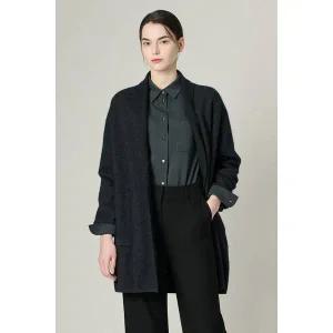 [BCBG](대구신세계)올앤선드리 헤어리 숄칼라 하프코트(A4WAK105 )