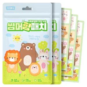 아텍스 썸머 패치 대용량 캐릭터 100매입 2세트 유아 여름 날벌레 퇴치 기피