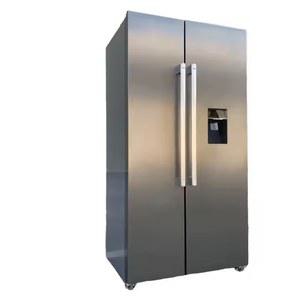 스마트 가정용 스테인리스 스틸 양문형 냉장고 하단 냉동실 가정 또는 호텔용