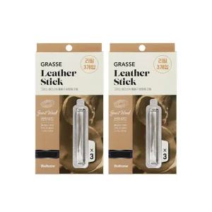 불스원 그라스 레더스틱 통풍구 리필 3P 센트우드 2개