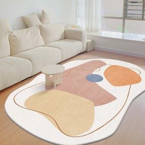 비정형러그 거실카페트 워셔블 아이방 도트롱 땅따먹기 양털러그 스플라이스 물세탁 하트 미니