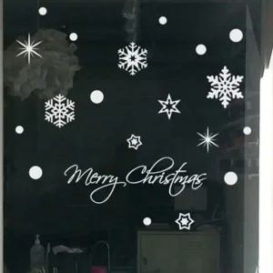 눈꽃결정체10 유리장식스티커 인테리어시트지 크리스마스 쇼윈도우장식 유리시트지