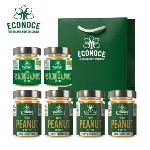 [에코노체] 유기농 100% 땅콩300g*4+피스타치오아몬드175g*2+쇼핑백1