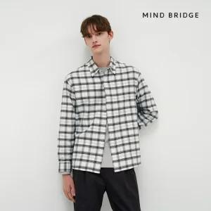 (택가 69,900원)마인드브릿지 [올데이]체크세미오버셔츠 MWWS7151