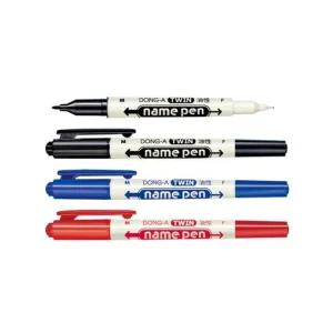 트윈 네임CD펜 흑 12자루 동아연필 (WFJZPX0)