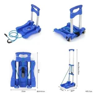 3장접이식 핸드카트 캠핑 시장 쇼핑카트 캐리어 이동 가정용구르마 가정용카트 다용도카트