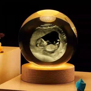 초음파사진 무드등 기념선물 사진 보관 칠색받침대 셀프