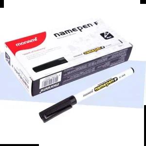 유성매직 중간글씨용 모나미네임펜-블랙 유성네임펜 12P