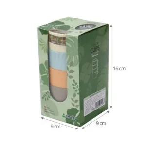 4개입 칼라 손잡이컵 손잡이컵 플라스틱컵 안깨지는컵 유아용컵 어린이컵