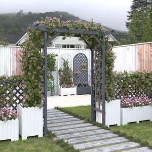 전원주택대문 원목 퍼걸러 파고라 장미넝쿨 정원아치