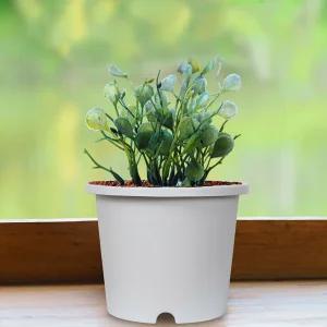 베하몰 플라스틱 포트 화분 15.1L 33x26cm 화이트식물 플라워 꽃집 분배 인테리어 정원 원예 베란다 디자인