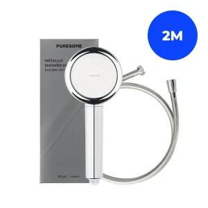 퓨어썸 메탈릭 샤워기+샤워호스 2M