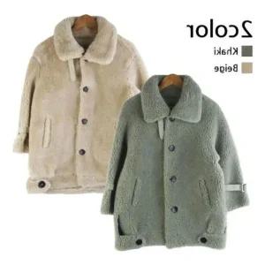 [아우트]카라 양털코트 털외투 겨울 코트