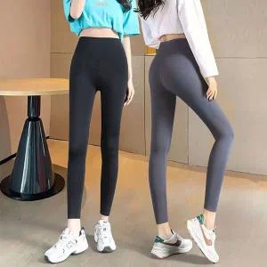 [콩심팥심]하이웨스트 9부 쿨 레깅스 여성 여름 요가복 필라테스 9부쿨레깅스