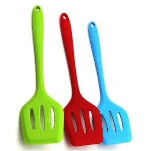 [골드스마일]뒤집개 생선 부침 뒤지개 실리콘 구멍 뒤집게 30.5CM