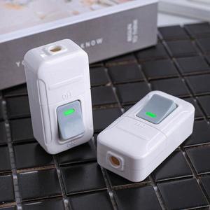 보트 모양 스위치 소형 로커 단추 와이어링 화이트 핸드 핀치 침대 옆 가전 푸시 818 1 개