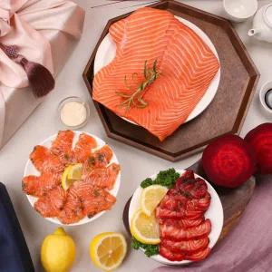 [바른씨] 연어스페셜 선물세트 생연어 숙성연어 연어그라브락스