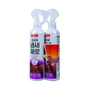 차량탈취 불스원 살라딘 냄새제로 300ml 2개입-쥬시 베리향