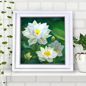 연꽃그림액자러블 풍수그림 돈들어오는 꽃그림 30W액자1