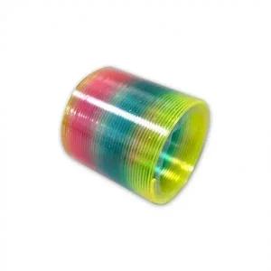 레인보우 칼라링(중) 1개-Z 스프링놀이 컬러링 무지개링 스프링장난감 매직스프링 용수절