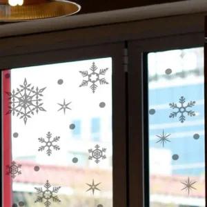 눈꽃결정체3 유리장식스티커 인테리어시트지 크리스마스 쇼윈도우장식 유리시트지