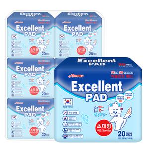 아몬스 국산 엑셀런트초대형패드 120매 강아지 애견 배변 패드 용품
