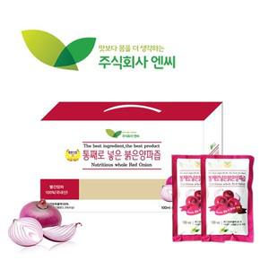 통채로넣은 붉은양파즙 100ml 30포 1박스