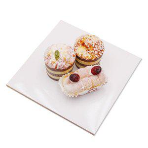 [이룸팩]흰색 사각 케이크받침 2호 25개 케이크하판 1호/3호