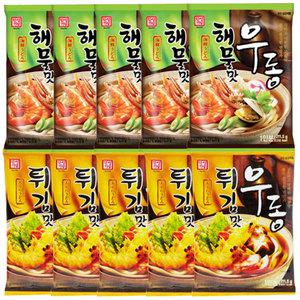 한성 우동 x 10팩 해물맛우동 5봉+튀김맛우동 5봉