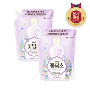 [LG생활건강]샤프란 꽃담초 부케가르니 섬유유연제 라벤더 리필 1.6L X 2개