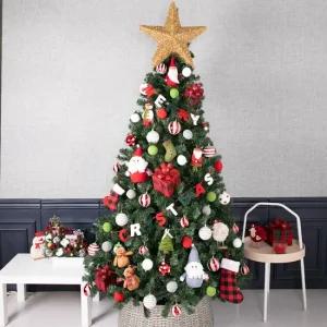 크리스마스 트리 나무 장식 풀세트 고급 트레이펀스타 PVC 210cm  단면) 성탄절 대형 소품 용품 데코 매장