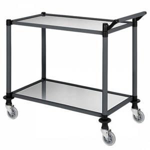 [제이큐]프리미엄 스텐 병원카트 간호사 국민트롤리 서빙카 2단 특대