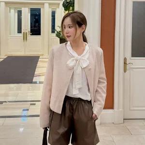 [제작/빅사이즈]이블렛 파베디 트위드 누빔자켓 제이스타일