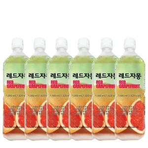 스위트코리아 레드자몽 1000ml X 6개 액상음료 과일음료