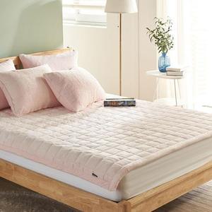 [OFM87556]10mm 장모 라셀 극세사 침대패드 킹 핑크
