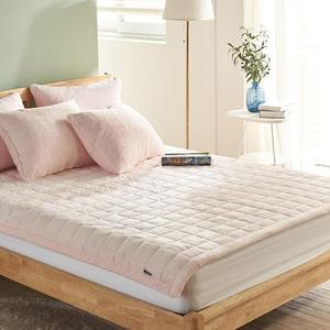 [OFM6NR30]리클 10mm 장모 라셀 극세사 침대패드 킹 핑크