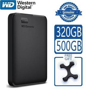 WD Element 휴대용 외장 하드 드라이브 디스크, USB 3.0 용량 SATA 장치, 컴퓨터 PC PS4 TV용, 500GB