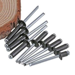 리벳 가구용 장식 못 라운드 엔드 팝 자동차 시트 알루미늄 블라인드 철도 금속 블랙