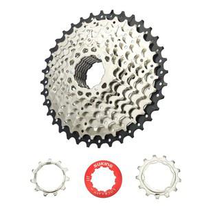 CYSKY 9 스피드 카세트 11-25T/11-28T/11-32T/11-36T/11-40T/11-42T 시마노/선레이스/스람 자전거 프리휠과 호환되며 산악 자전거, 로드 바이크, MTB, BMX에 적합합니다