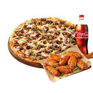 [도미노피자] (오리지널)리얼불고기 L + 웨스턴 핫 윙