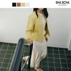 [홈쇼핑인기] 브리티쉬 램스킨 봄버 재킷