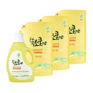 [쑥소쿰] 연잎 섬유유연제 1.8L + 1.6L 3개