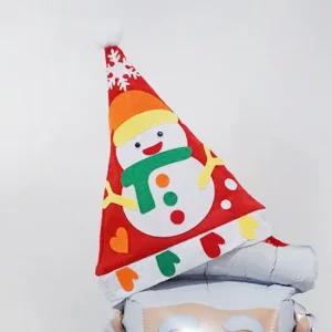 크리스마스 아동 산타 모자 만들기 눈사람 크리스마스 장식 꾸미기 단체 어린이집 홈파티