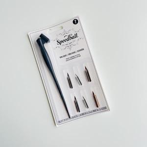 미국 스피드볼 동판 라운드 스펜서 오블리크 딥 펜 세트