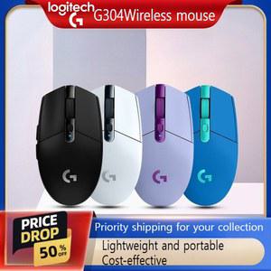 로지텍 G304 무선 마우스 (12000DPI) 게이밍 마우스패드 포함, 미끄럼 방지, 얼룩 저렴한 가격.