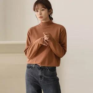 FW 특가 [엘리시아] (30%할인) [MADE] 네이처 소프트 비스코스 하프넥 T