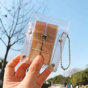 미니투명파우치 PVC화장품 립스틱 카드지갑 키링 동전 소품 케