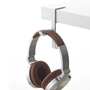 공간활용 헤드폰 거치대(화이트)스틸 행거 걸이 다용도 액세서리 정리대