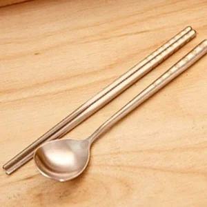 가벼운 스테인리스 진공 수저 음식점용 식사용품