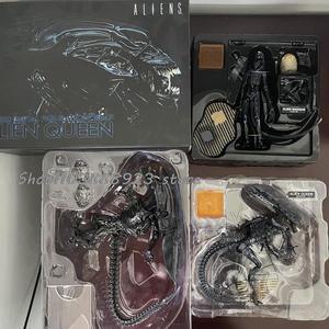 액션 피규어공상 과학 외계인 여왕 Revoltech 피규어, 외계인 VS 프레데터 애니메이션 모델 장난감, 생일